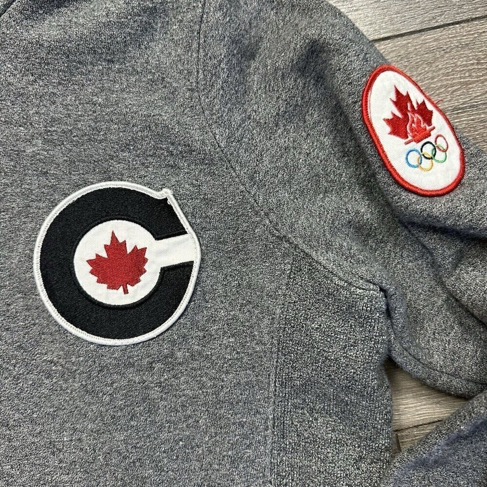 Hudson Bay Co. Canada Size M Women’s Hoodie Sweatshirt Olympics Gray - Picture 4 of 7